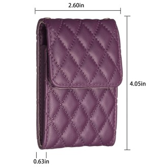 BFK08 Vertical Card Bag Mobile Phone Back Sticker(Dark Purple)