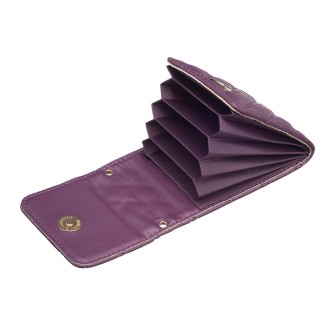 BFK08 Vertical Card Bag Mobile Phone Back Sticker(Dark Purple)