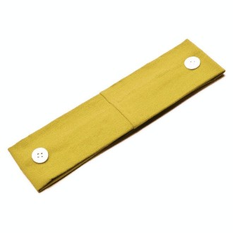 3 PCS Stretch Button Yoga Headband Can Hang Mask(Turmeric)