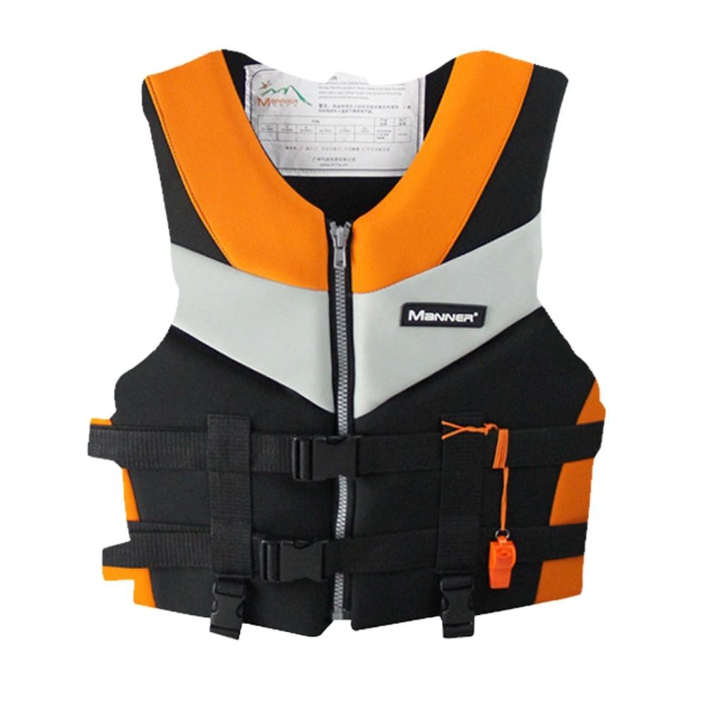 MANNER QP2030 Adult Buoyancy Vest Swimming Aid Life Jacket, Size:XXL(Orange)