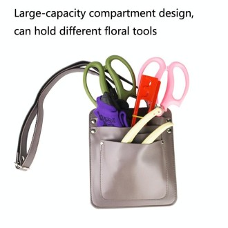 8009 Flower Tool Storage Bag Flower Shop Flower Cut Waist Bag(Gray)