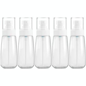 5 PCS Travel Plastic Bottles Leak Proof Portable Travel Accessories Small Bottles Containers, 100ml(Transparent)