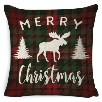 Christmas Decoration Linen Pillowcase Without Pillow Core, Size: 45 x 45cm(SDBZ-00118)