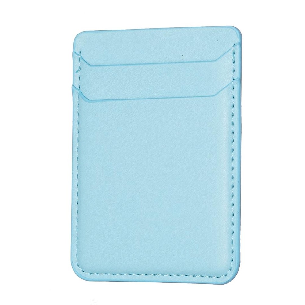 BFK12 R20 Texture Card Bag Mobile Phone Back Sticker(Blue)