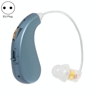 Portable Rechargeable Invisible Hearing Aid EU Plug(Blue)