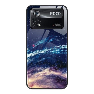 For Xiaomi Poco X4 Pro 5G Colorful Painted Glass Phone Case(Starry Sky)