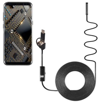 AN100 3 in 1 IP67 Waterproof USB-C / Type-C + Micro USB + USB HD Endoscope Snake Tube Inspection Camera for Parts of OTG Functio