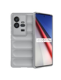For vivo iQOO 11 Pro 5G Magic Shield TPU + Flannel Phone Case(Grey)