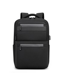 Outdoor USB Charging Portable Business Computer Backpack(Black)