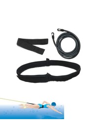 Swimming Resistance Strength Training Equipment Elastic Rope Swimming Equipment, Size:10 x 6 x 2m(Black)