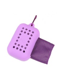 30x80cm  Summer Fitness Cold Sports Towel To Cool Down Ice Cold Towel(Purple)