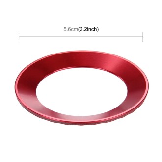 Car Aluminum Steering Wheel Decoration Ring For Volkswagen(Red)