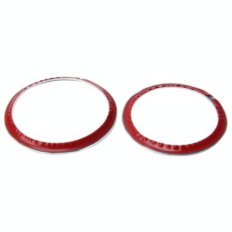 2 PCS/Set Zinc Alloy Steering Wheel Decoration Ring Sticker Logo Car Styling Modification Car Front Logo Ring Decoration Rear Co