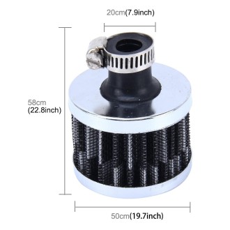 MZ 50mm Universal Mushroom Head Style Air Filter for Car(Black)