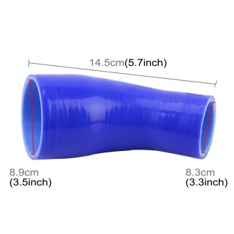 Universal 83-89mm 45 Degrees Car Constant Diameter Silicone Tube Elbow Air Intake Tube Silicone Intake Connection Tube Special T