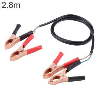 Car Dual Crocodile Clip Charging Connection Cable, Cable Length:2.8m