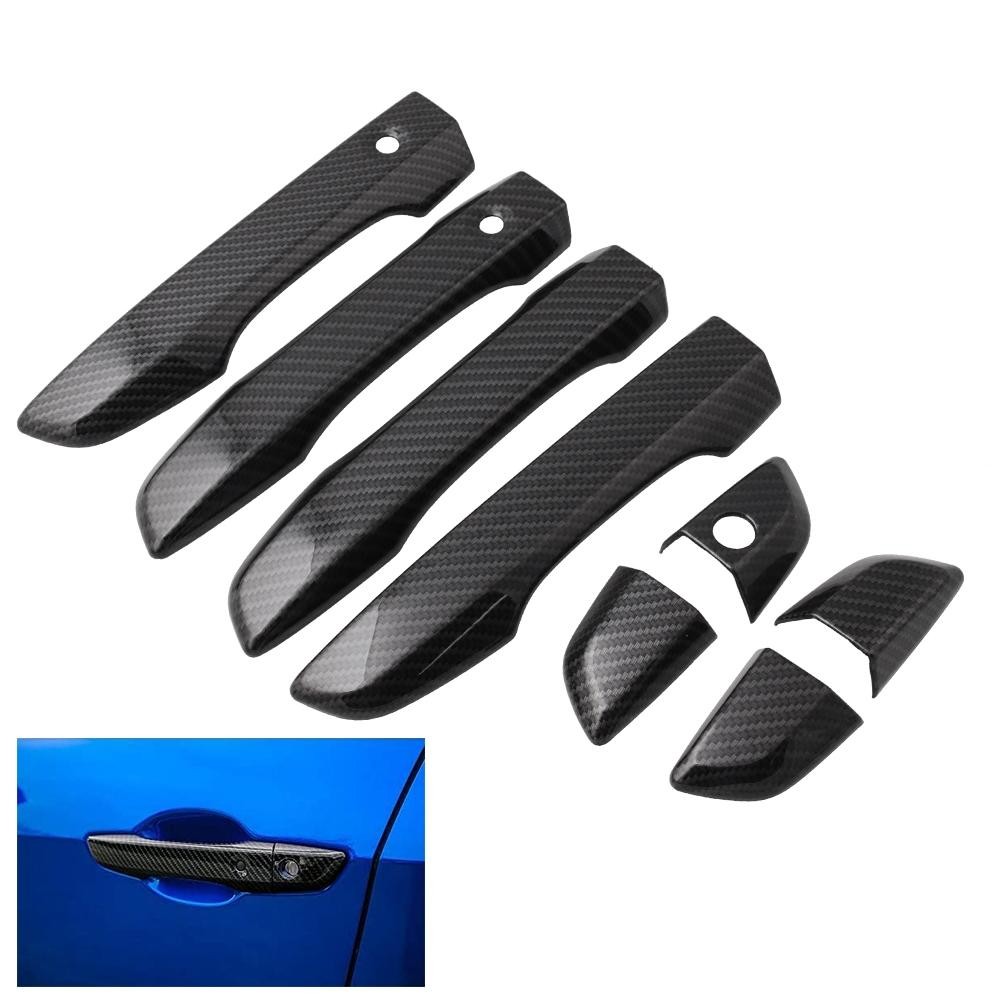 4 PCS Car Modified Carbon Door Handle Decoration for Honda Civic 2016-2020