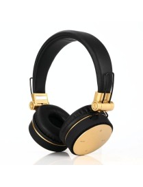MH10 Sports Folding Card Wireless Bluetooth Subwoofer Headset(Gold)