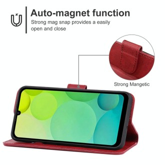 For Ulefone Note 6T Leather Phone Case(Red)