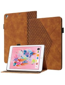 Rhombus Skin Feel Horizontal Flip Tablet Leather Case with Card Slots & Holder & Sleep / Wake-up Function For iPad 9.7 2018 / 20