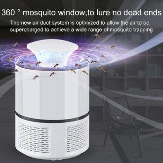 Household Mute Inhalation Photocatalyst USB Physical Mosquito Killer 365-White(USB)