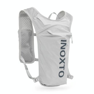 INOXTO 591 5L Multifunctional Marathon Outdoor Chest Hydration Backpack(Light Gray and Dark Blue)