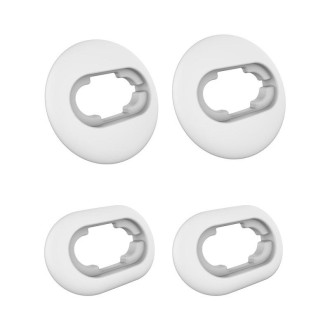 2 Sets Bluetooth Earphone Silicone Earplug Caps For Samsung Galaxy Buds Live(White-2 Pairs)