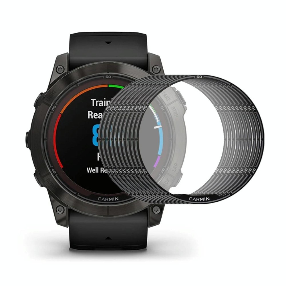 For Garmin Fenix 7X Pro 10pcs ENKAY 3D Full Coverage Soft PC Edge + PMMA HD Screen Protector Film