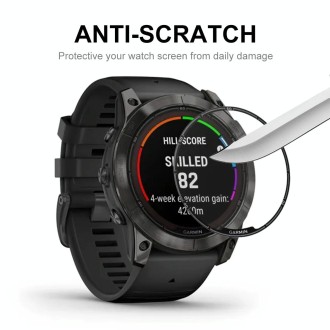 For Garmin Fenix 7X Pro 10pcs ENKAY 3D Full Coverage Soft PC Edge + PMMA HD Screen Protector Film