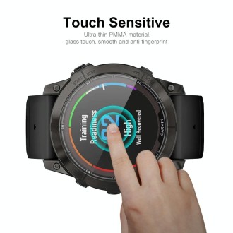 For Garmin Fenix 7X Pro 10pcs ENKAY 3D Full Coverage Soft PC Edge + PMMA HD Screen Protector Film