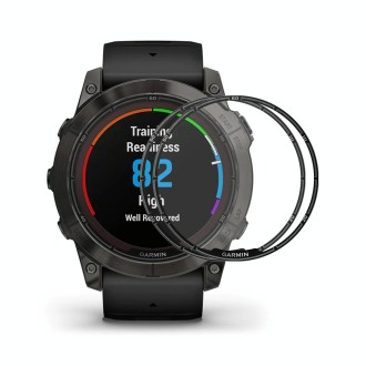 For Garmin Fenix 7X Pro 2pcs ENKAY 3D Full Coverage Soft PC Edge + PMMA HD Screen Protector Film