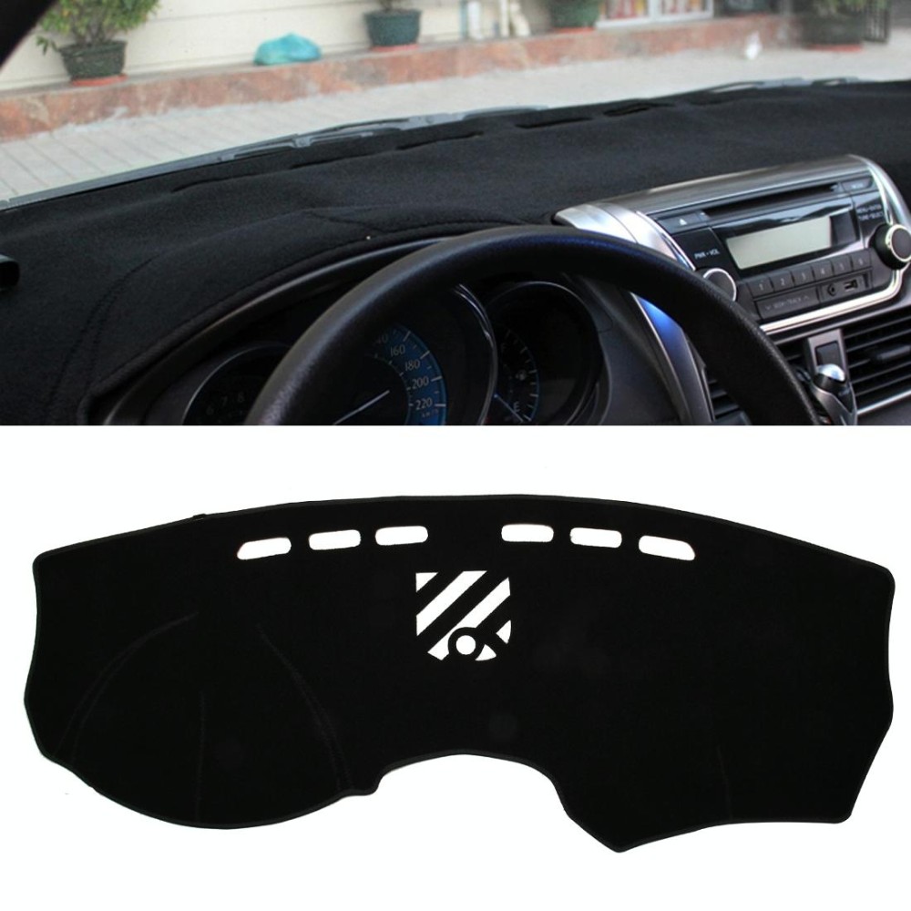 Dark Mat Car Dashboard Cover Car Light Pad Instrument Panel Sunscreen Car Mats for Cadillac (Please note the model and year)(Bla