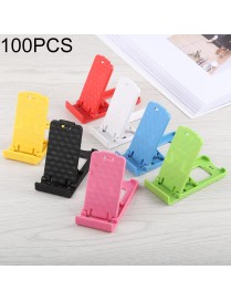 100 PCS Mini Universal Adjustable Foldable Phone Desk Holder, For iPhone, iPad, Samsung, Huawei, Xiaomi other Smartphones and Ta