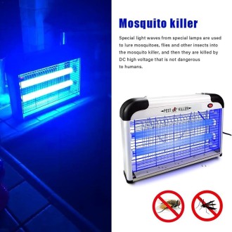 Fluorescent Lamp Household Electric Shock Mosquito Killer UV High Pressure Mosquito Killer(US Plug 110V)