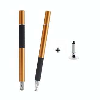 AT-31 Conductive Cloth Head + Precision Sucker Capacitive Pen Head 2-in-1 Handwriting Stylus with 1 Pen Head(Golden)