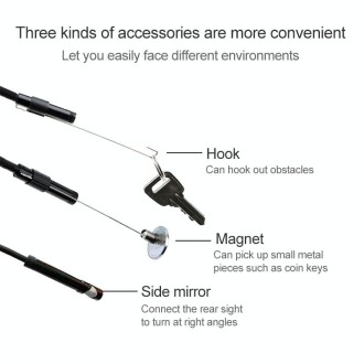 AN97 Waterproof Micro USB Endoscope Snake Tube Inspection Camera for Parts of OTG Function Android Mobile Phone, with 6 LEDs, Le