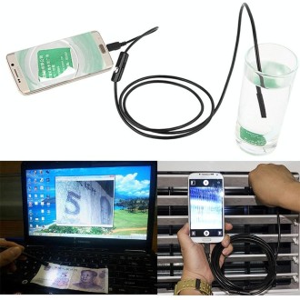 AN97 Waterproof Micro USB Endoscope Snake Tube Inspection Camera for Parts of OTG Function Android Mobile Phone, with 6 LEDs, Le