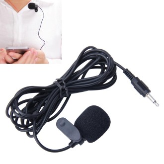 Car Audio Microphone 3.5mm Jack Plug Mic Stereo Mini Wired External Clip Microphone Player for Auto DVD Radio, Cable Length: 2.0