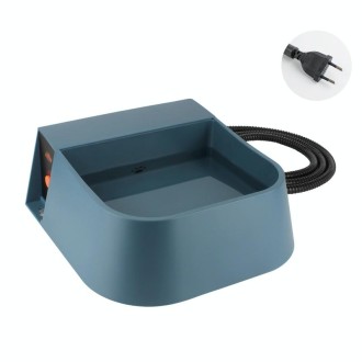 Pet Automatic Water Storage Heating Bowl Cats And Dogs Thermostatic Drinking Waterer, Size: EU Plug(Blue)