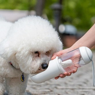 Pet Outdoor Travel Mug Outdoor Portable Travel Water Bottle(White)