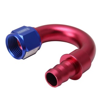 Pipe Joints 180 Degree Swivel Oil Fuel Fitting Adaptor Oil Cooler Hose Fitting Aluminum Alloy AN12 Curved Fitting Car Auto Acces