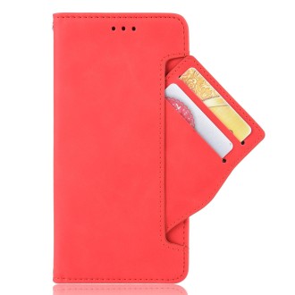 For Ulefone Armor X10 / X10 Pro Skin Feel Calf Texture Card Slots Leather Phone Case(Red)