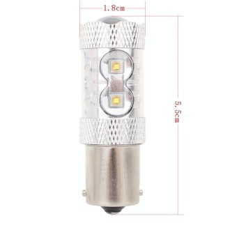 1156/BA15S 50W 750LM 6500K White Light 10-3535-LEDs Car Backup light , Constant Current , DC12-24V