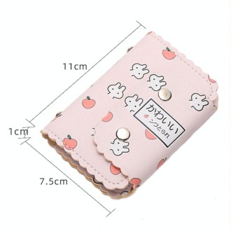 Mini Cute Cartoon Multi-card Slot Credit Card Holder Change ID Storage Bag, Color: Green-Dog