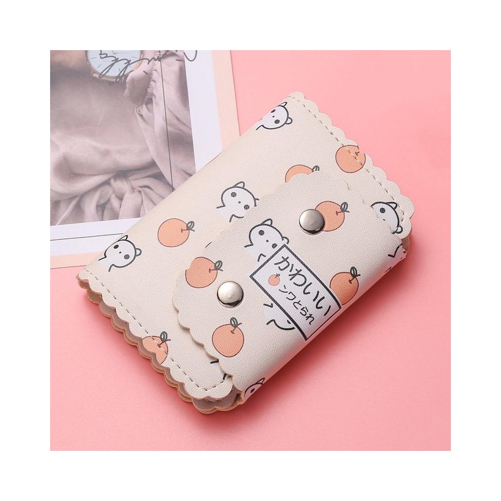 Mini Cute Cartoon Multi-card Slot Credit Card Holder Change ID Storage Bag, Color: Orange-Dog