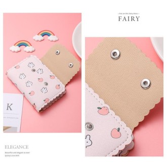 Mini Cute Cartoon Multi-card Slot Credit Card Holder Change ID Storage Bag, Color: Apricot-Dog