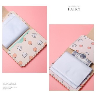 Mini Cute Cartoon Multi-card Slot Credit Card Holder Change ID Storage Bag, Color: Yellow-Cat