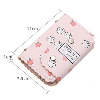 Mini Cute Cartoon Multi-card Slot Credit Card Holder Change ID Storage Bag, Color: Yellow-Cat