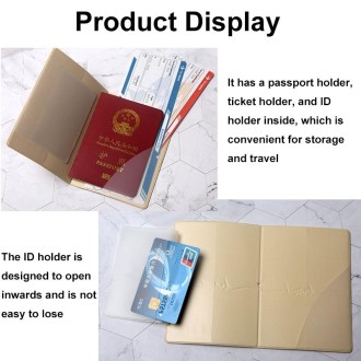 A0341 Cartoon Map Passport Cover Couple Travel Passport Holder(FCY-15)