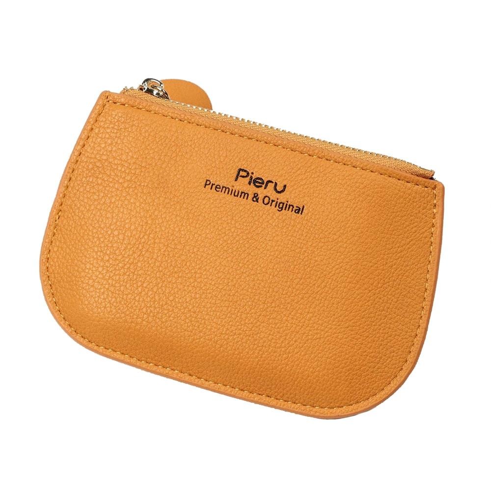 Leisure Ultra-thin Ladies Coin Purse Zippered Mini Wallet(Yellow)